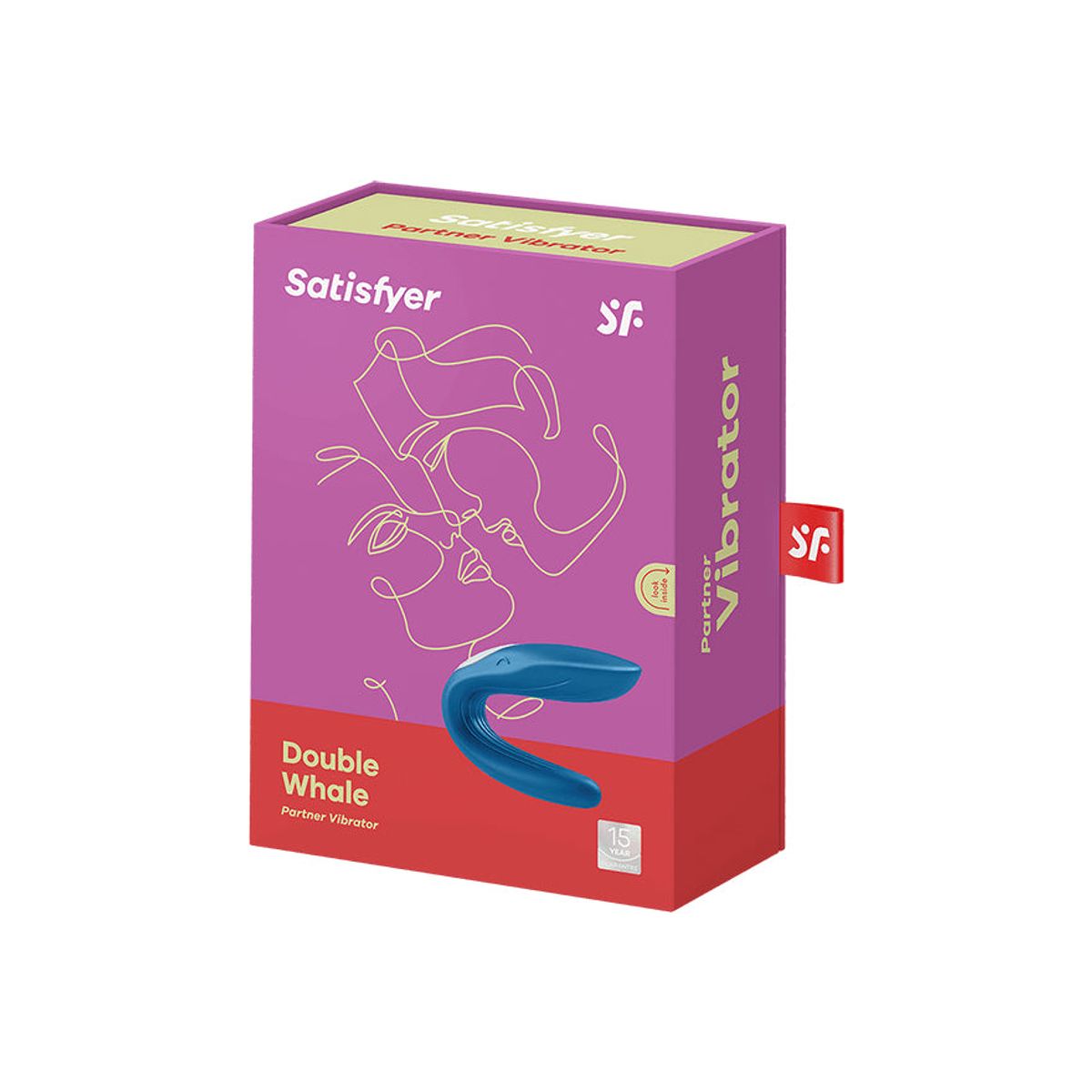 SATISFYER - Satisfyer Double Whale Vibrador Para Pareja Recargable Waterproof IPX7