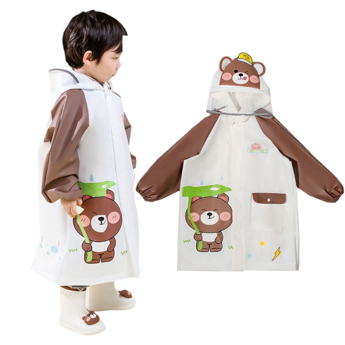 MULTIPLACE COLOMBIA - Capa impermeable para lluvia para niños importada fina de alta calidad-