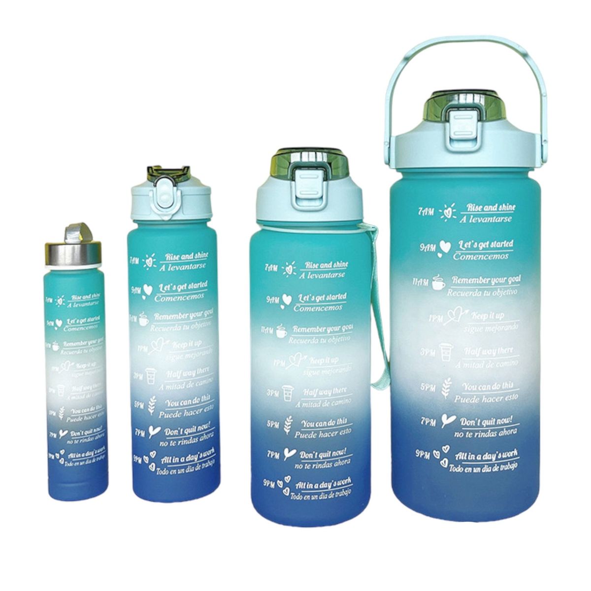 MULTIPLACE COLOMBIA - Botilito motivacional X4 unidades deportivo para agua