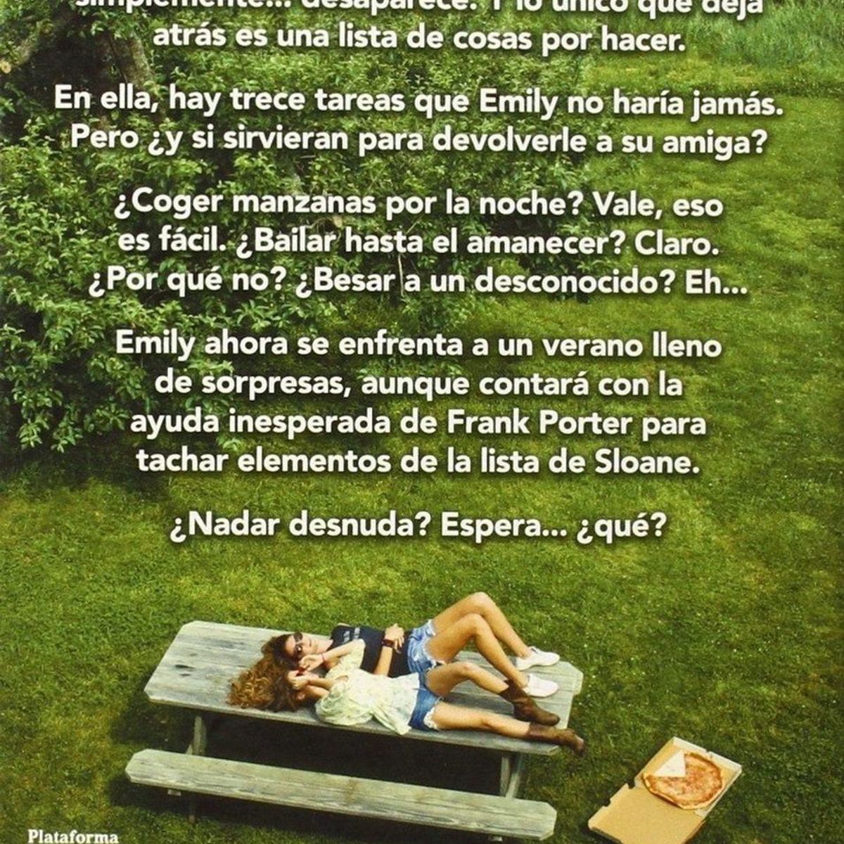 PLATAFORMA - Desde Que Te Fuiste. Morgan Matson