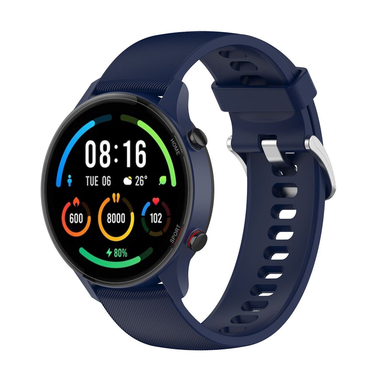 GENERICO - Correa Pulso De Silicona 22mm Para Xiaomi Mi Watch - Azul oscuro