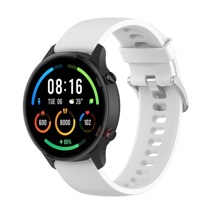GENERICO - Correa Pulso De Silicona 22mm Para Xiaomi Mi Watch - Blanco