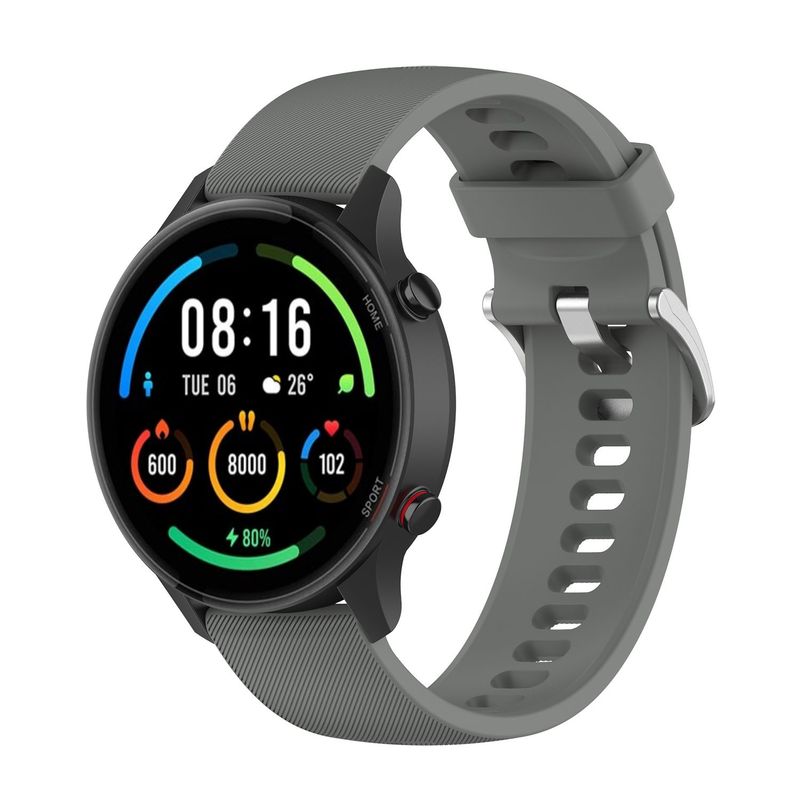 GENERICO - Correa Pulso De Silicona 22mm Para Xiaomi Mi Watch - Gris