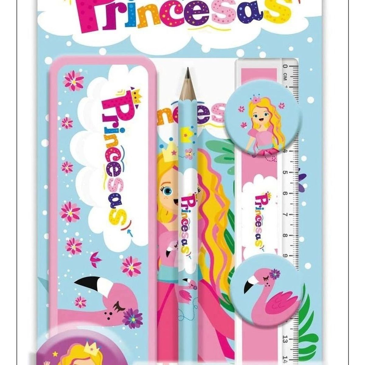 GENERICO - Princesas. La Princesa Y Los Flamencos. Kit Colorear