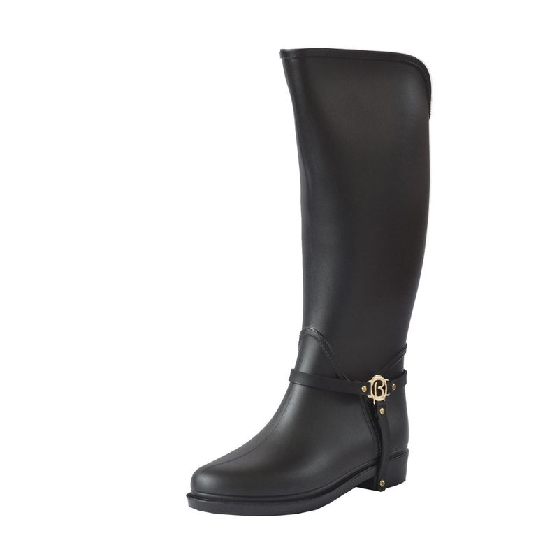 BOTTPLIE - Botas Lluvia Impermeable Mujer Golden Insignia -  Negro