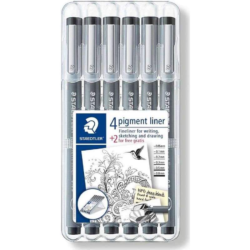STAEDTLER - Rapidógrafo Staedtler X 6 Unds.