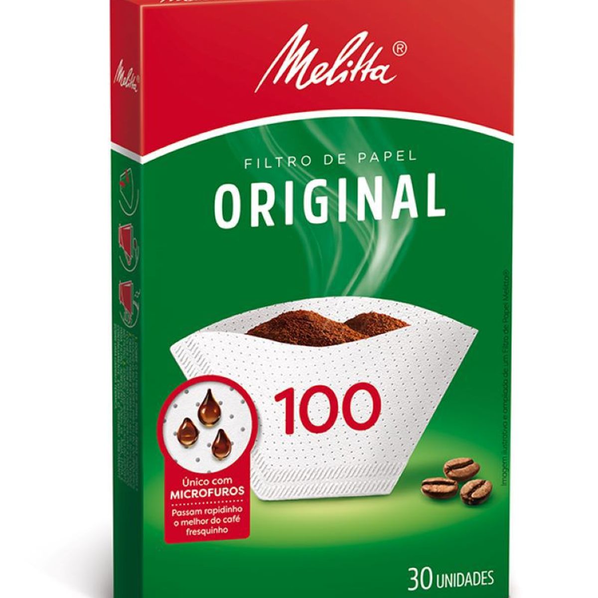MELITTA - Filtro Para Cafe Melitta Numero 100 x 30 unidades