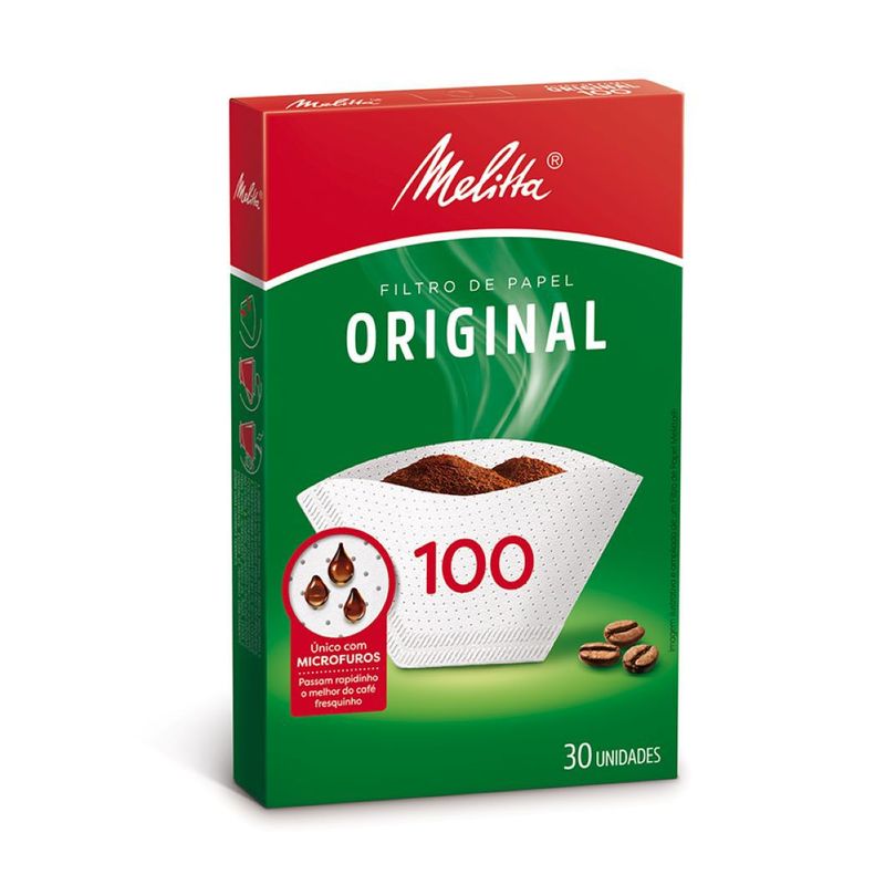 MELITTA - Filtro Para Cafe Melitta Numero 100 x 30 unidades