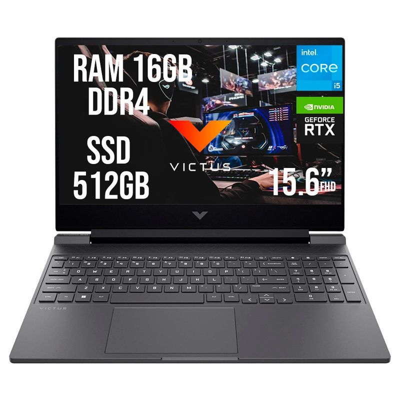 HP - HP VICTUS INTEL CORE I5-13420H SSD 512GB RAM 16GB RTX 3050 6GB LED 15.6" FHD 144Hz
