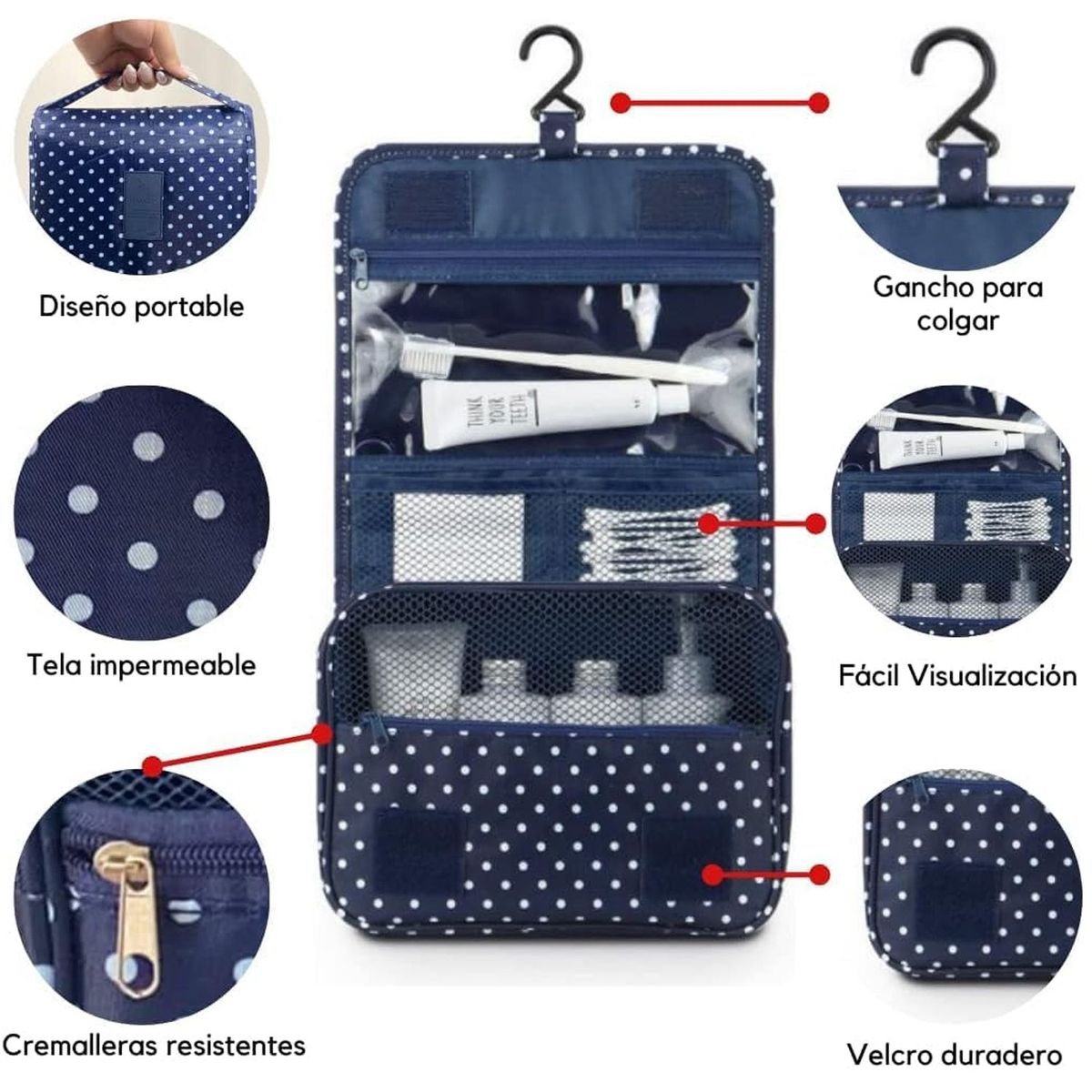 ONE PIXEL - Organizador Maquillaje Impermeable Expandible ONE PIXEL