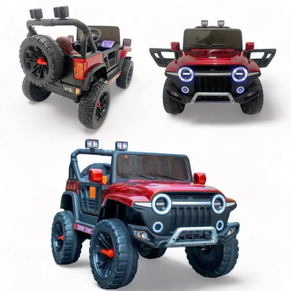 BEBESUNITA - XB-1118 Carro Eléctrico Para Niños 4X4 LlCaucho CRemoto
