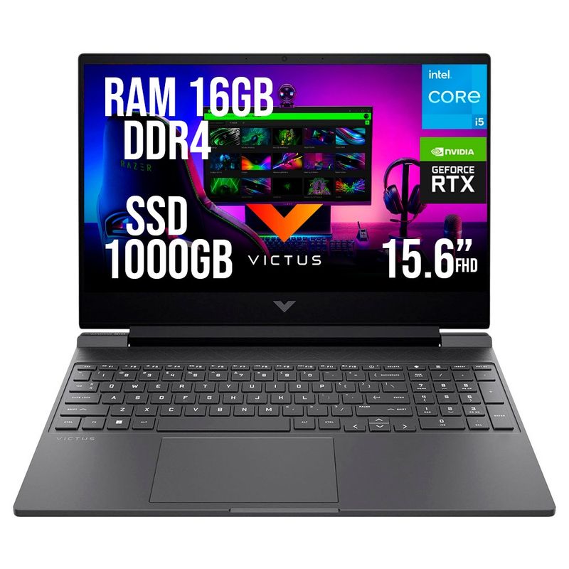HP - HP VICTUS INTEL CORE I5-13420H SSD 1TB RAM 16GB RTX 3050 6GB LED 15.6" FHD 144Hz