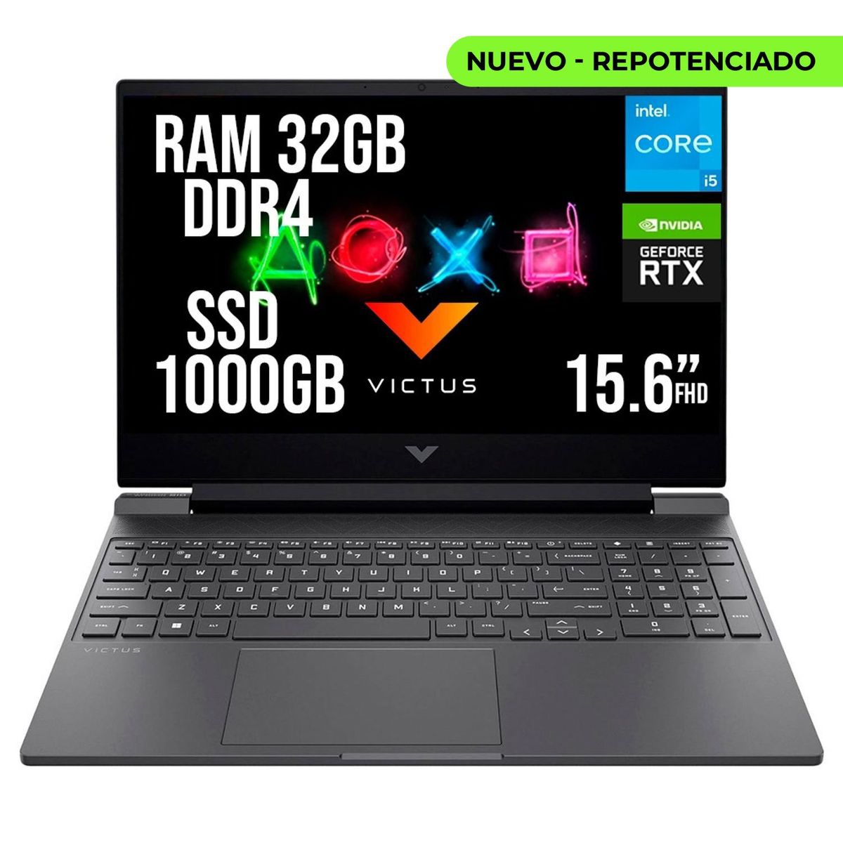 HP - HP VICTUS INTEL CORE I5-13420H SSD 1TB RAM 32GB RTX 3050 6GB LED 15.6" FHD 144Hz
