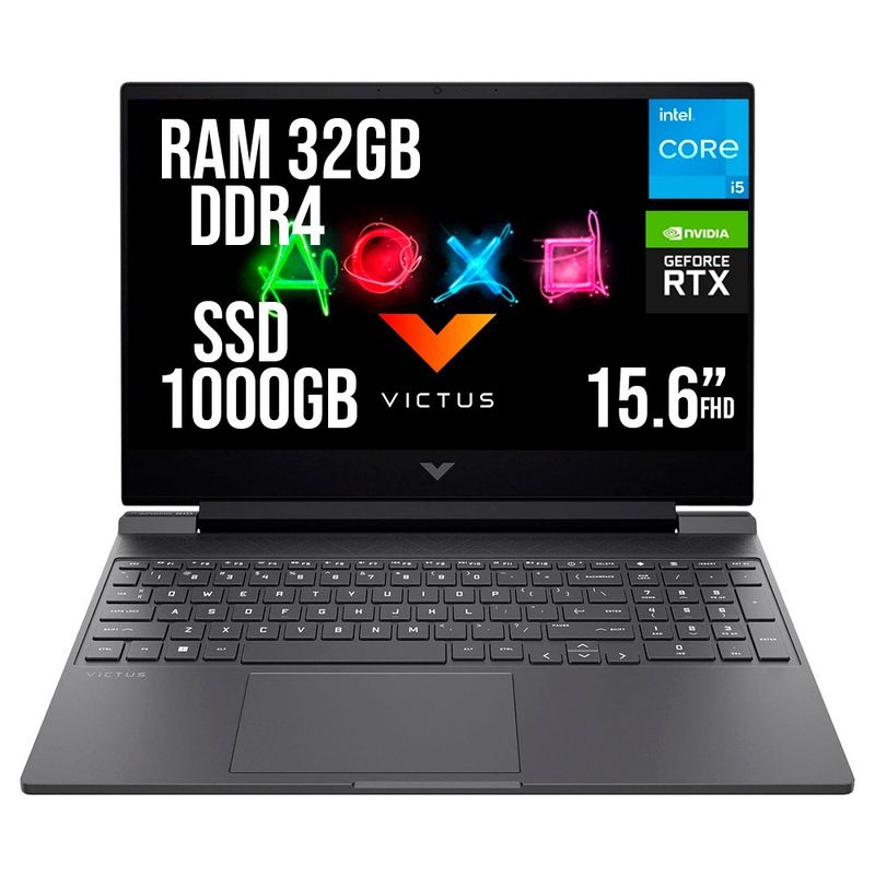 HP - HP VICTUS INTEL CORE I5-13420H SSD 1TB RAM 32GB RTX 3050 6GB LED 15.6" FHD 144Hz
