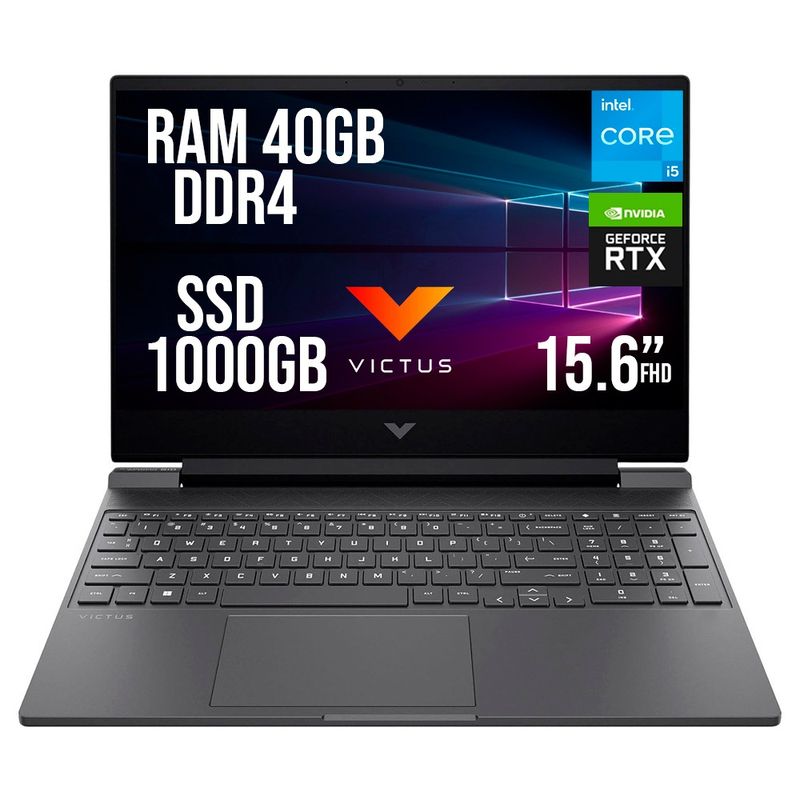 HP - HP VICTUS INTEL CORE I5-13420H SSD 1TB RAM 40GB RTX 3050 6GB LED 15.6" FHD 144Hz