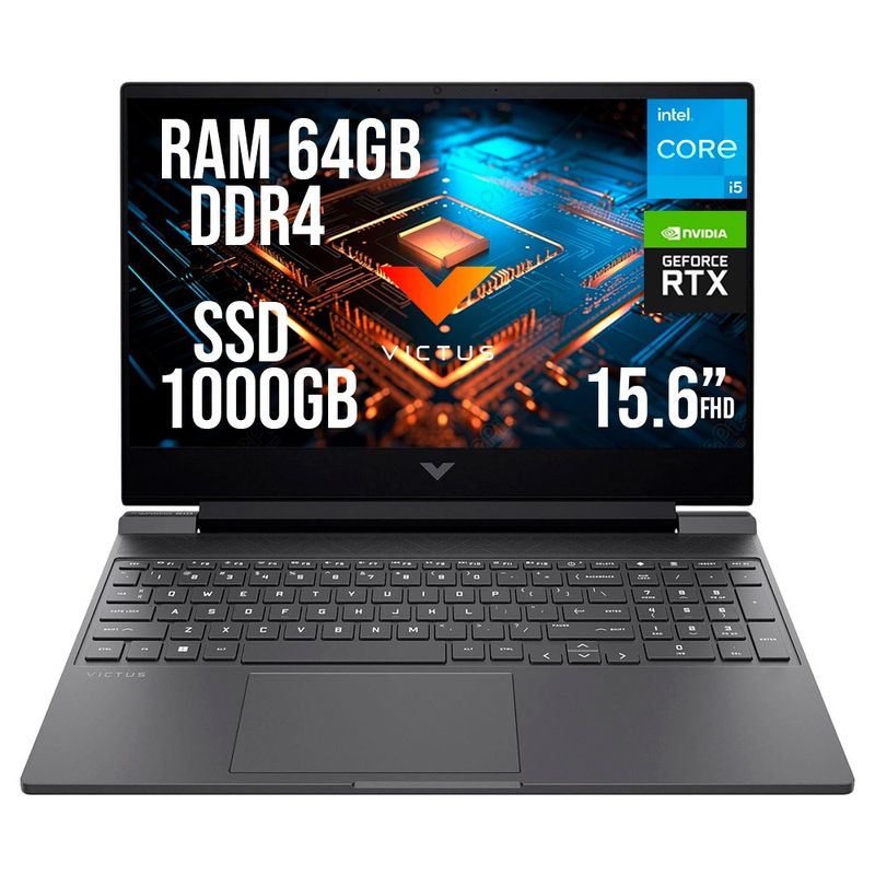 HP - HP VICTUS INTEL CORE I5-13420H SSD 1TB RAM 64GB RTX 3050 6GB LED 15.6" FHD 144Hz