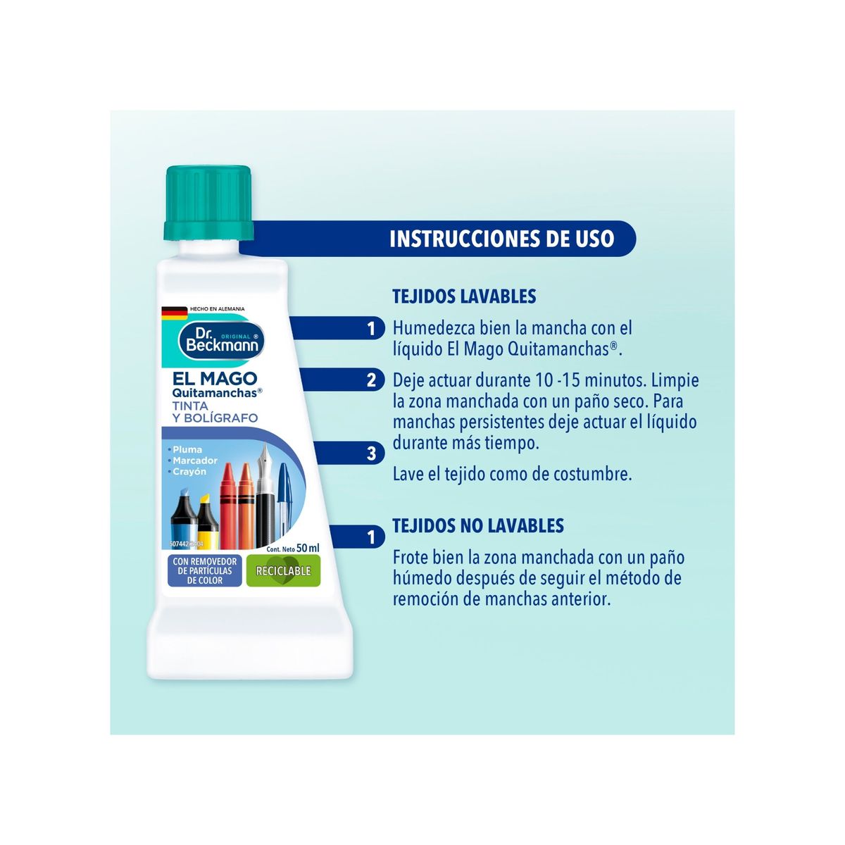 DR BECKMANN - Quitamanchas El Mago Dr Beckmann Tinta Crayon 50 Ml