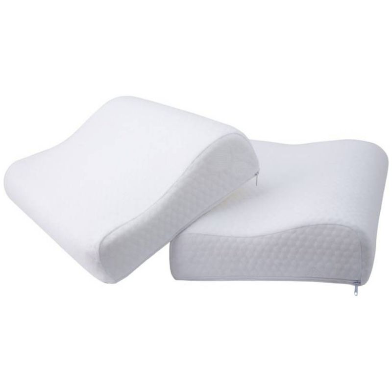 ONE PIXEL - Set X 2 Almohada Cervical En Memory Viscoelastico.