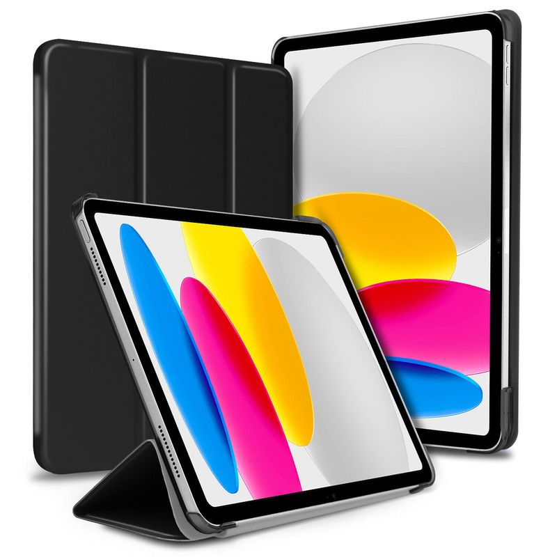 GENERICO - Estuche Protector Smart Case Magnetico Para iPad 10.9 10a Gen - Negro