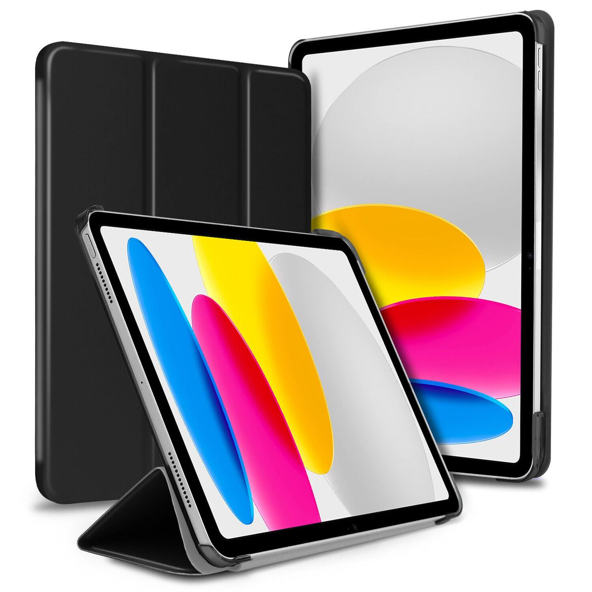 GENERICO - Estuche Protector Smart Case Para Ipad 10.9 10 Generación 2022 Color Negro