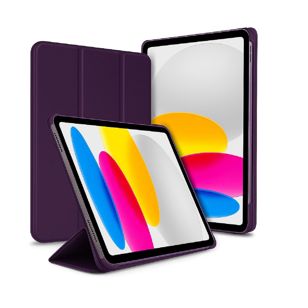 GENERICO - Estuche Protector Smart Case Para Ipad 10.9 10 Generación 2022 Color Morado
