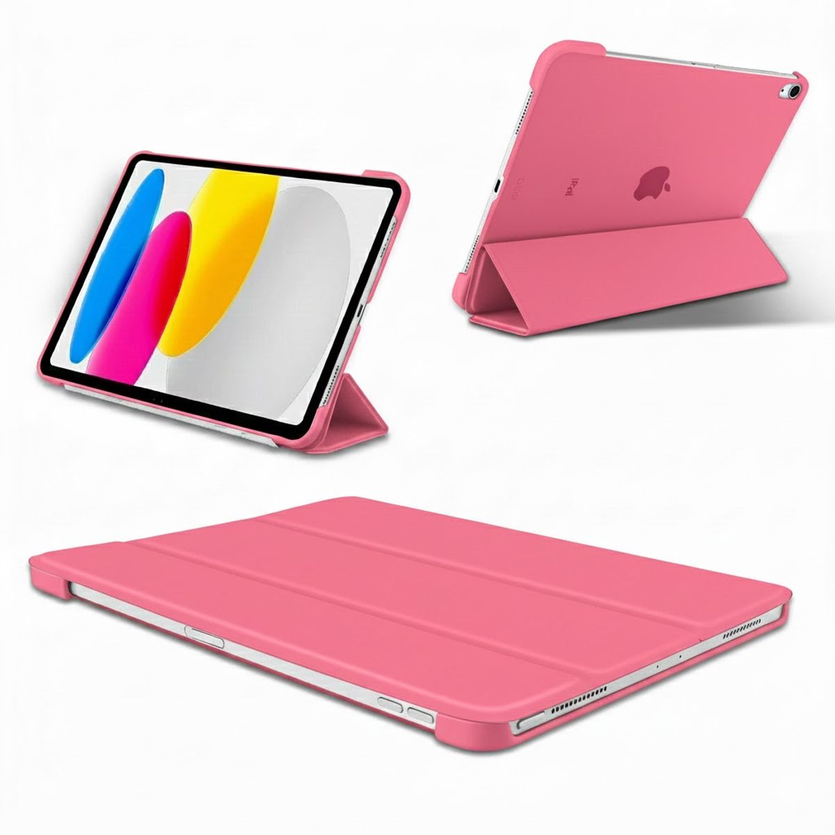 GENERICO - Estuche Protector Smart Case Para Ipad 10.9 10 Generación 2022 Color Rosado