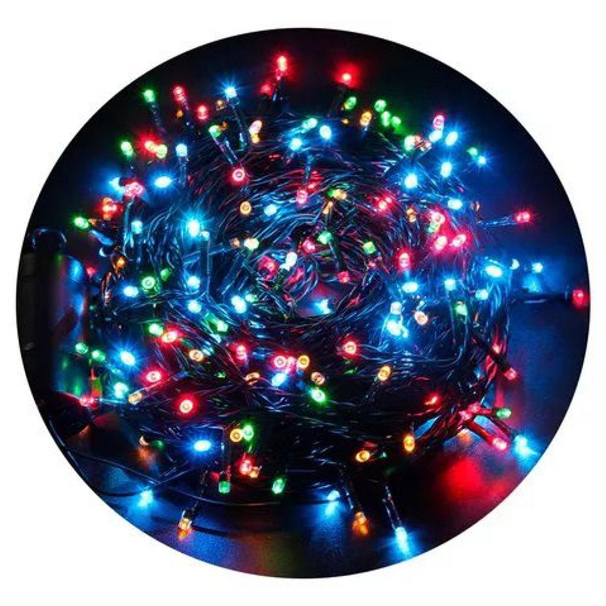 GENERICO - Luces Navidad 100 Bombillos 7m Instalación Extensi Luz Led