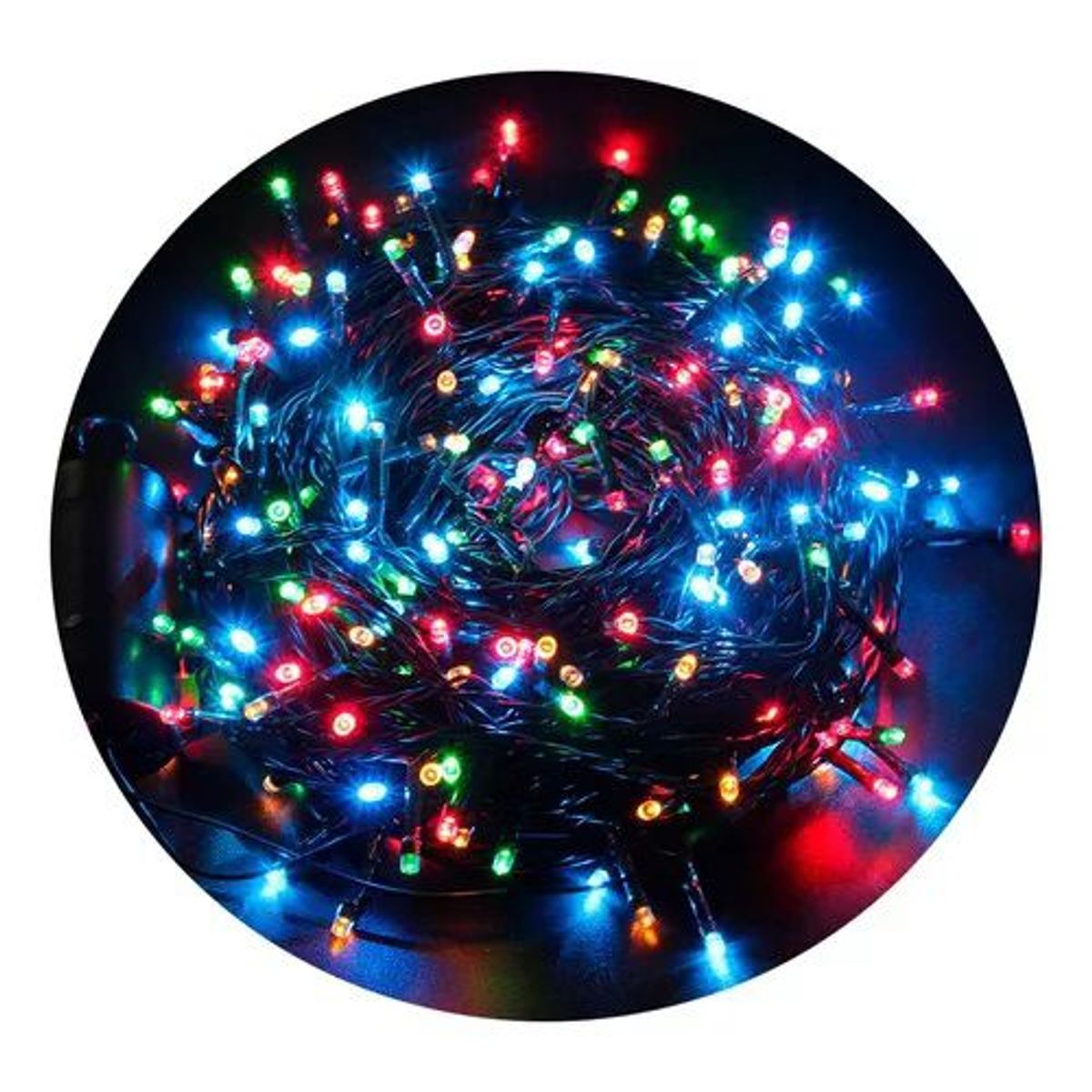 GENERICO - Luces Navidad 100 Bombillos 7m Instalación Extensi Luz Led