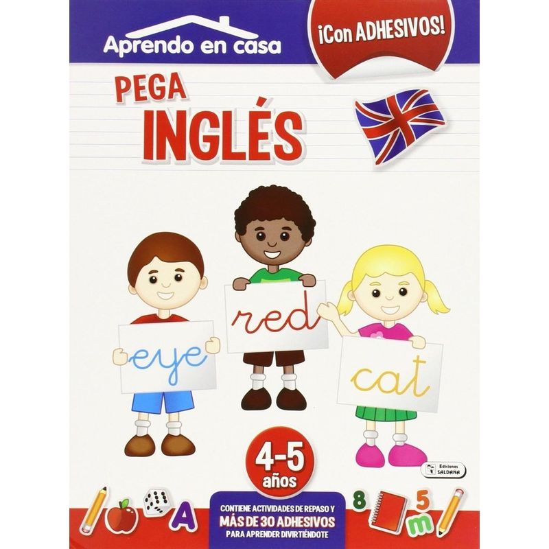 GENERICO - Aprendo En Casa. Pega Ingles. 4-5 Años