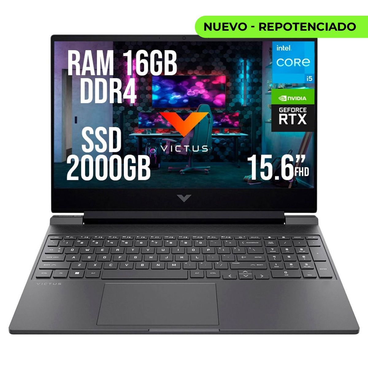 HP - HP VICTUS INTEL CORE I5-13420H SSD 2TB RAM 16GB RTX 3050 6GB LED 15.6" FHD 144Hz