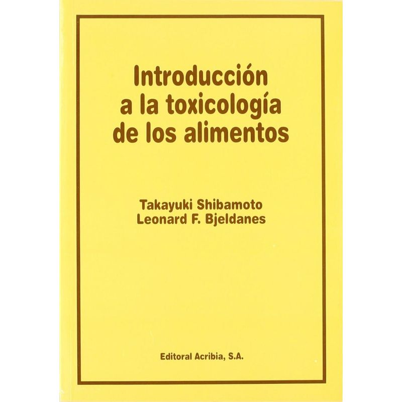 GENERICO - Introducción A La Toxicología De Los Alimentos