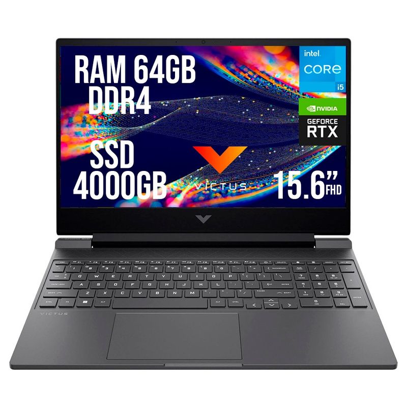 HP - HP VICTUS INTEL CORE I5-13420H SSD 4TB RAM 64GB RTX 3050 6GB LED 15.6" FHD 144Hz