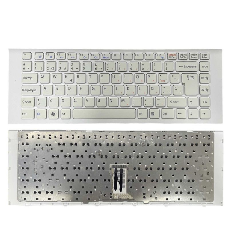 GENERICO - Teclado Para Sony Vaio VPC-EG EG EK PCG-61B11U Blanco