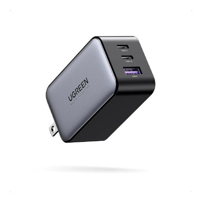 GENERICO - Cargador USB-C triple 65W carga rápida UGREEN