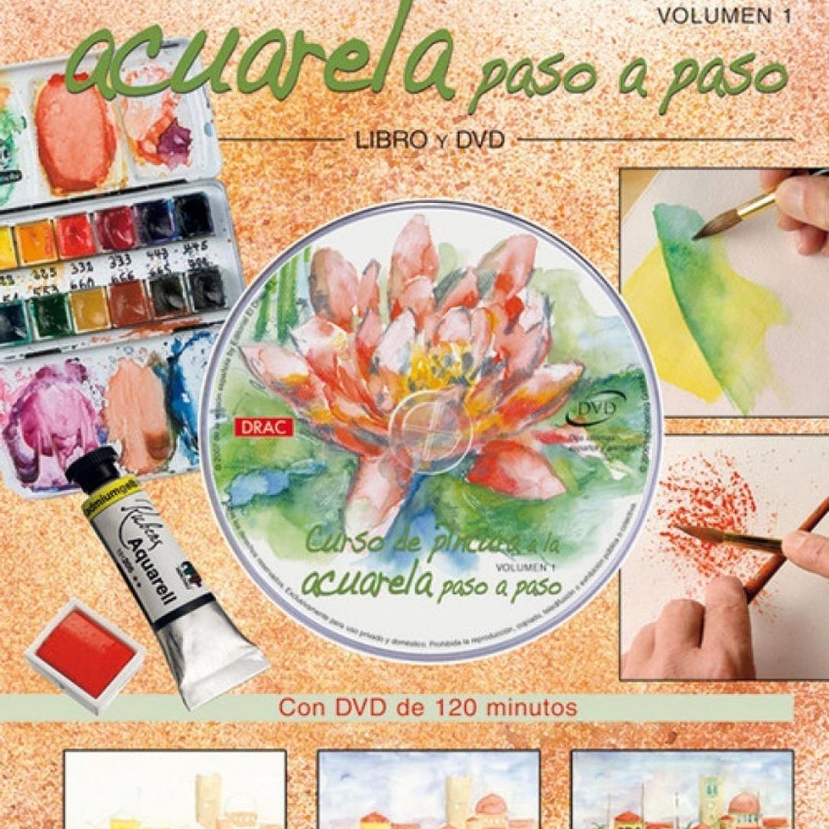 GENERICO - Curso De Pintura A La Acuarela Paso A Paso. Libro Y Dvd
