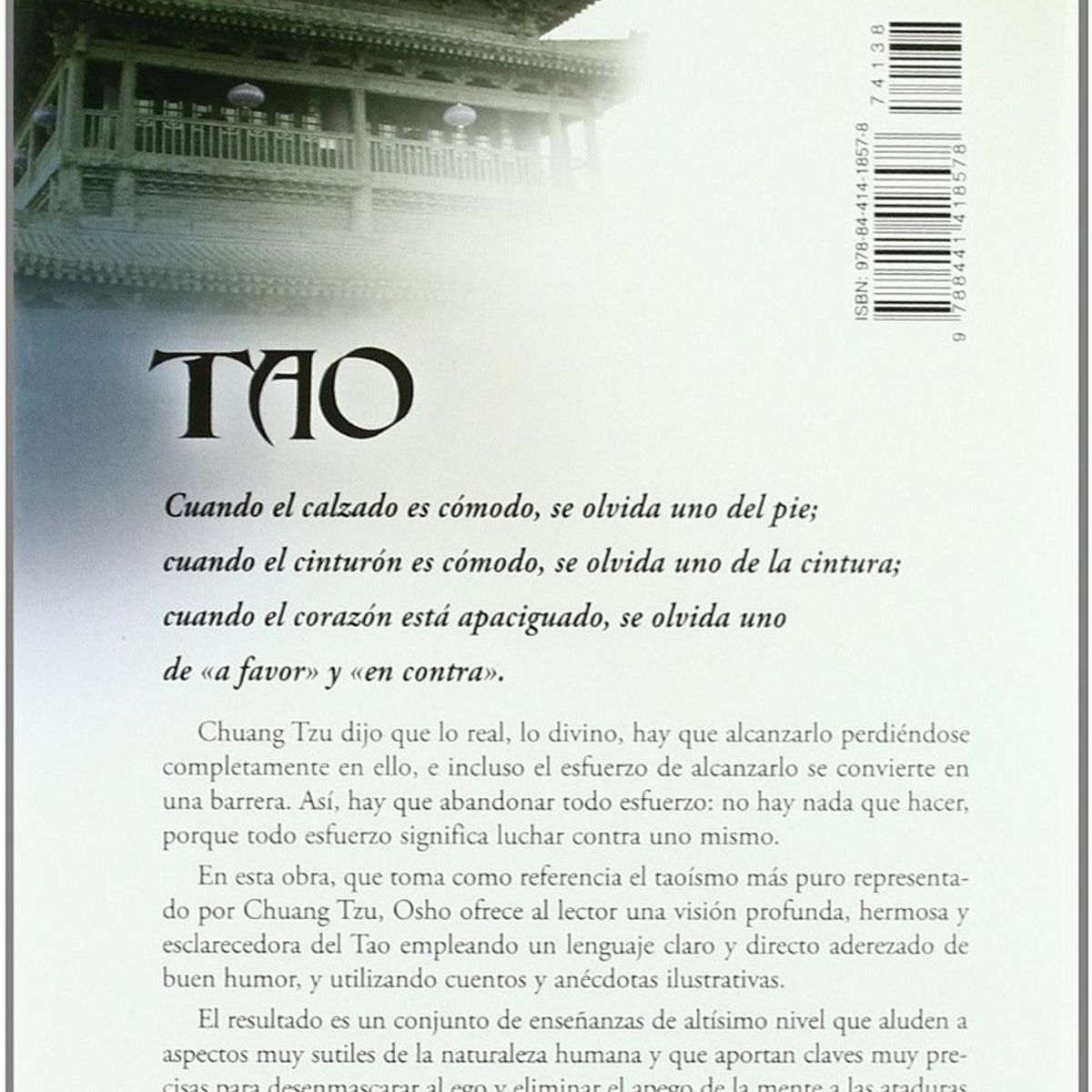 EDAF - Tao. Cuando El Calzado Es Cómodo. Osho (t.d)