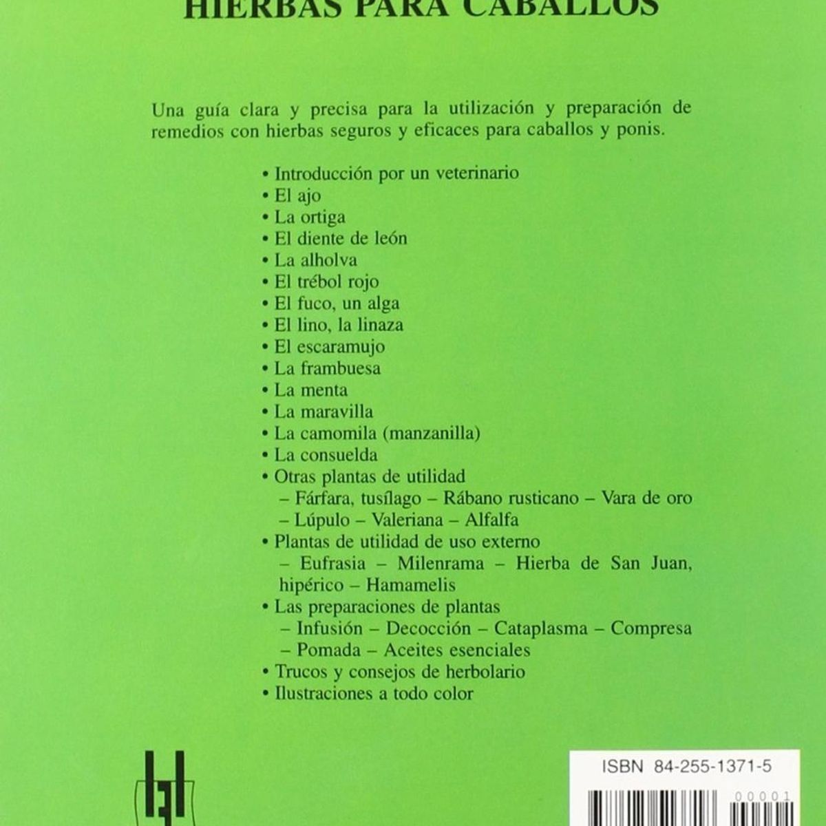 GENERICO - Guías Ecuestres: Hierbas Para Caballos