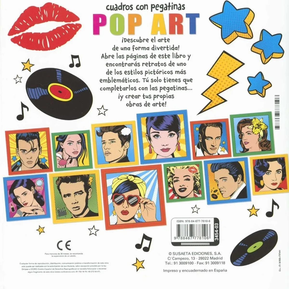 SUSAETA - Pop Art, Cuadros Con Pegatinas