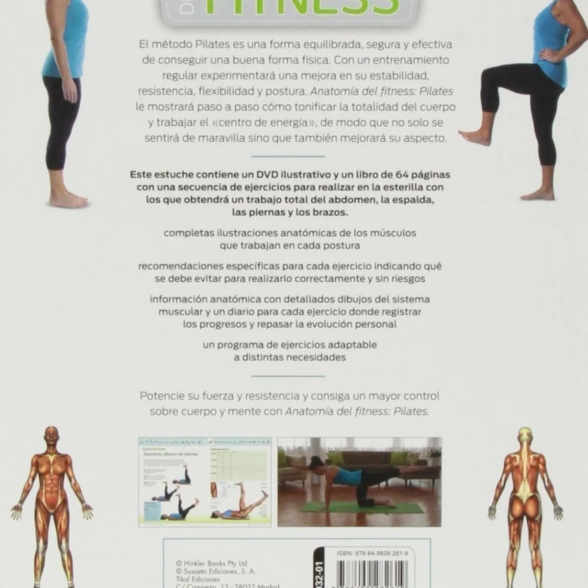 SUSAETA - Anatomía Del Fitness. Pilates. Incluye Dvd