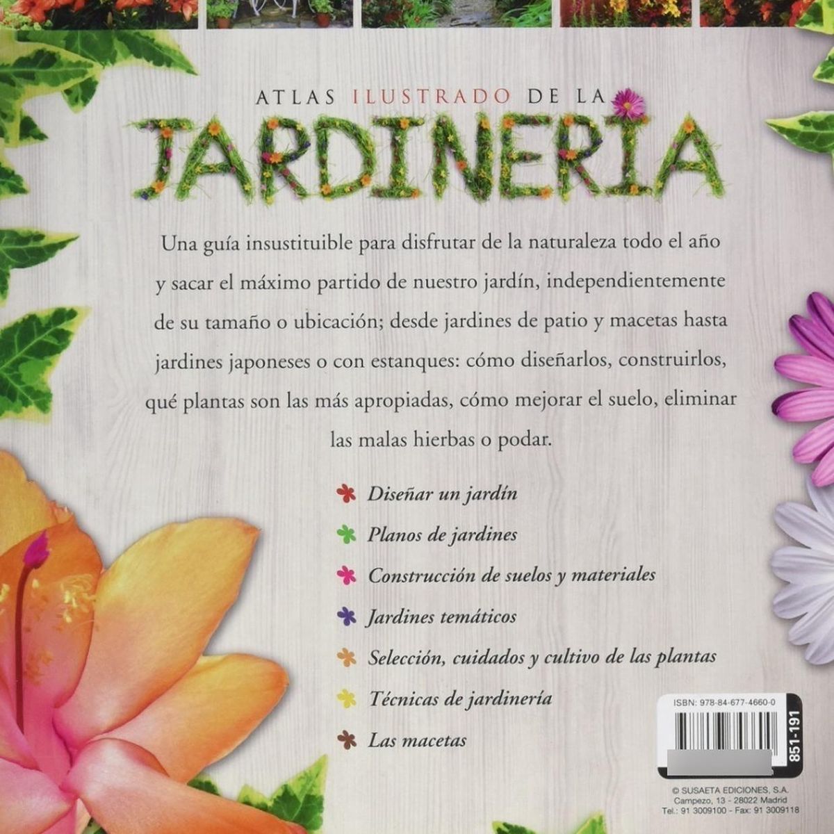 SUSAETA - Atlas Ilustrado De La Jardinería