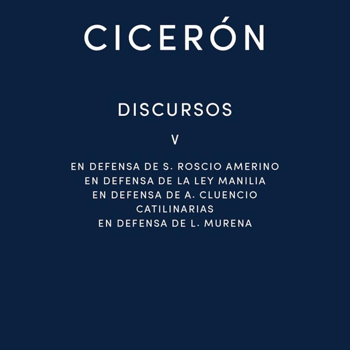GENERICO - Discursos V. Cicerón (t.d)