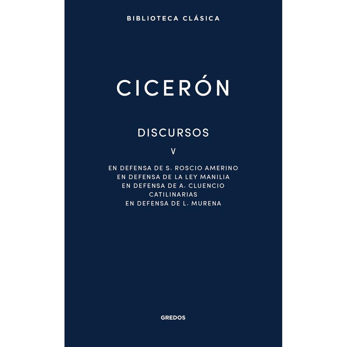 GENERICO - Discursos V. Cicerón (t.d)