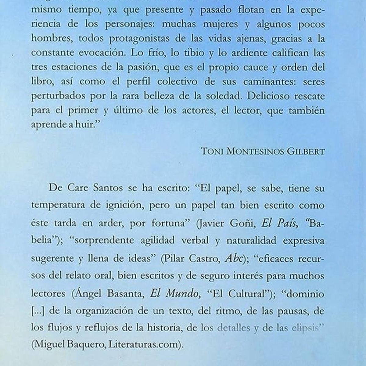 GENERICO - Intemperie. Care Santos