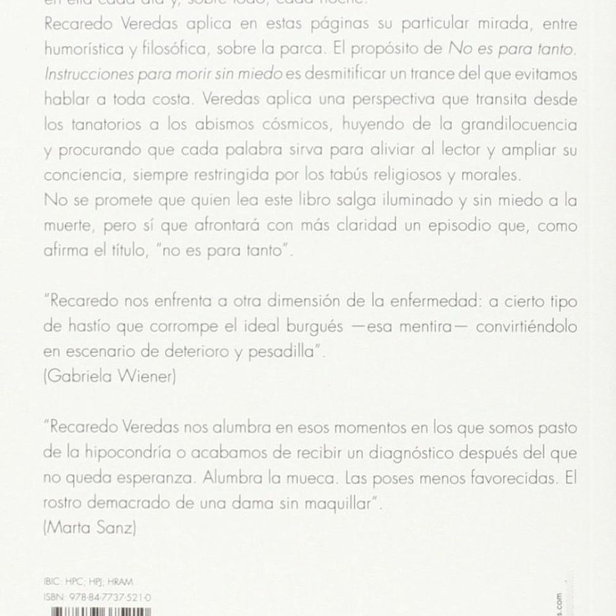 GENERICO - No Es Para Tanto. Instrucciones Para Morir Sin Miedo