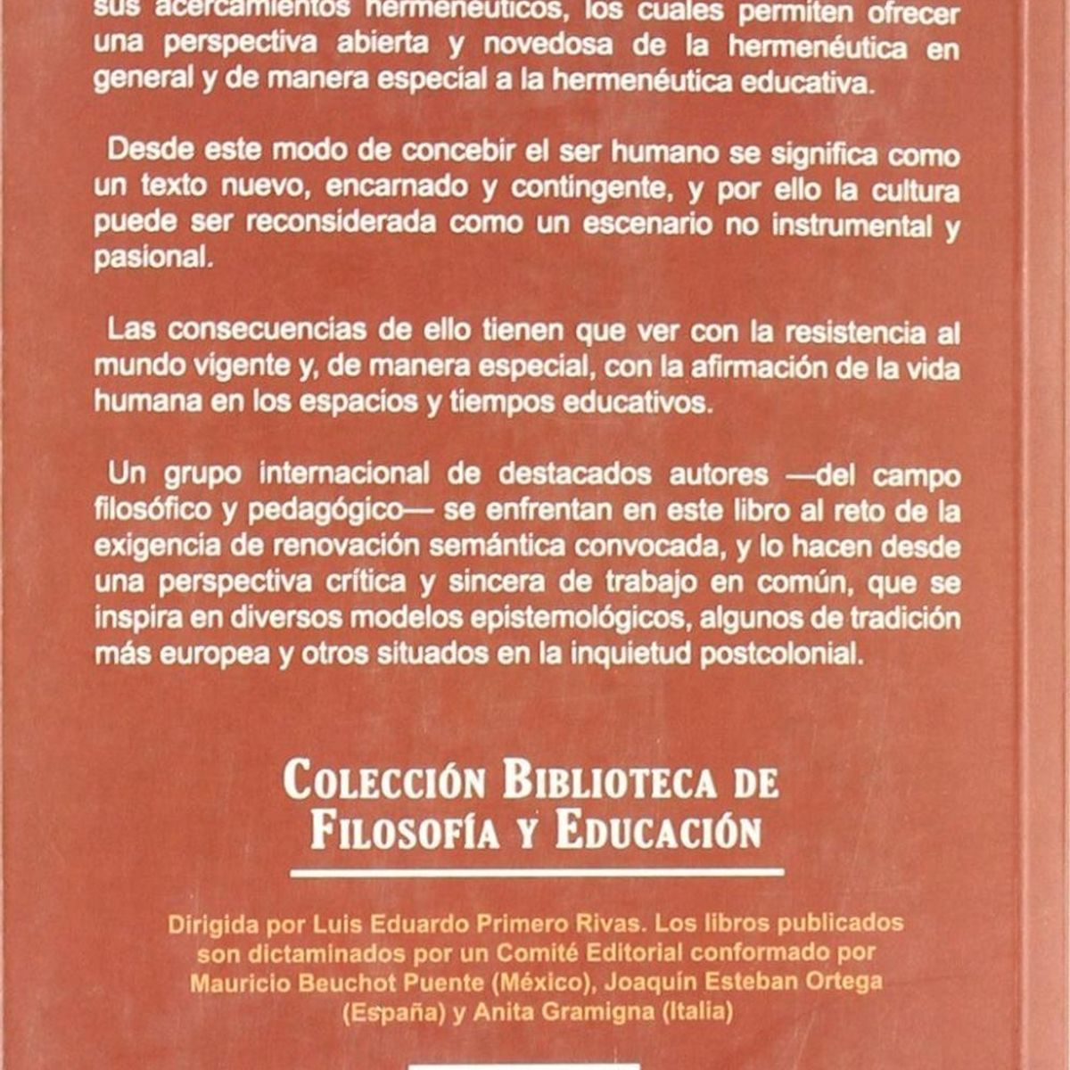 GENERICO - Hermenéutica Del Cuerpo Y Educación