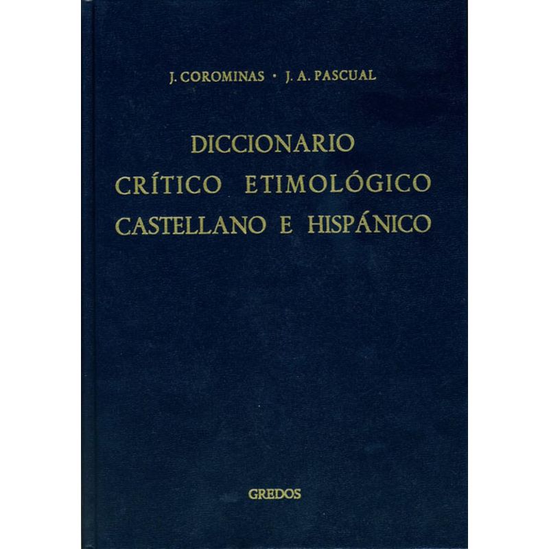 GENERICO - Diccionario Crítico Etimológico Castellano E Hispánico (Ri-X)