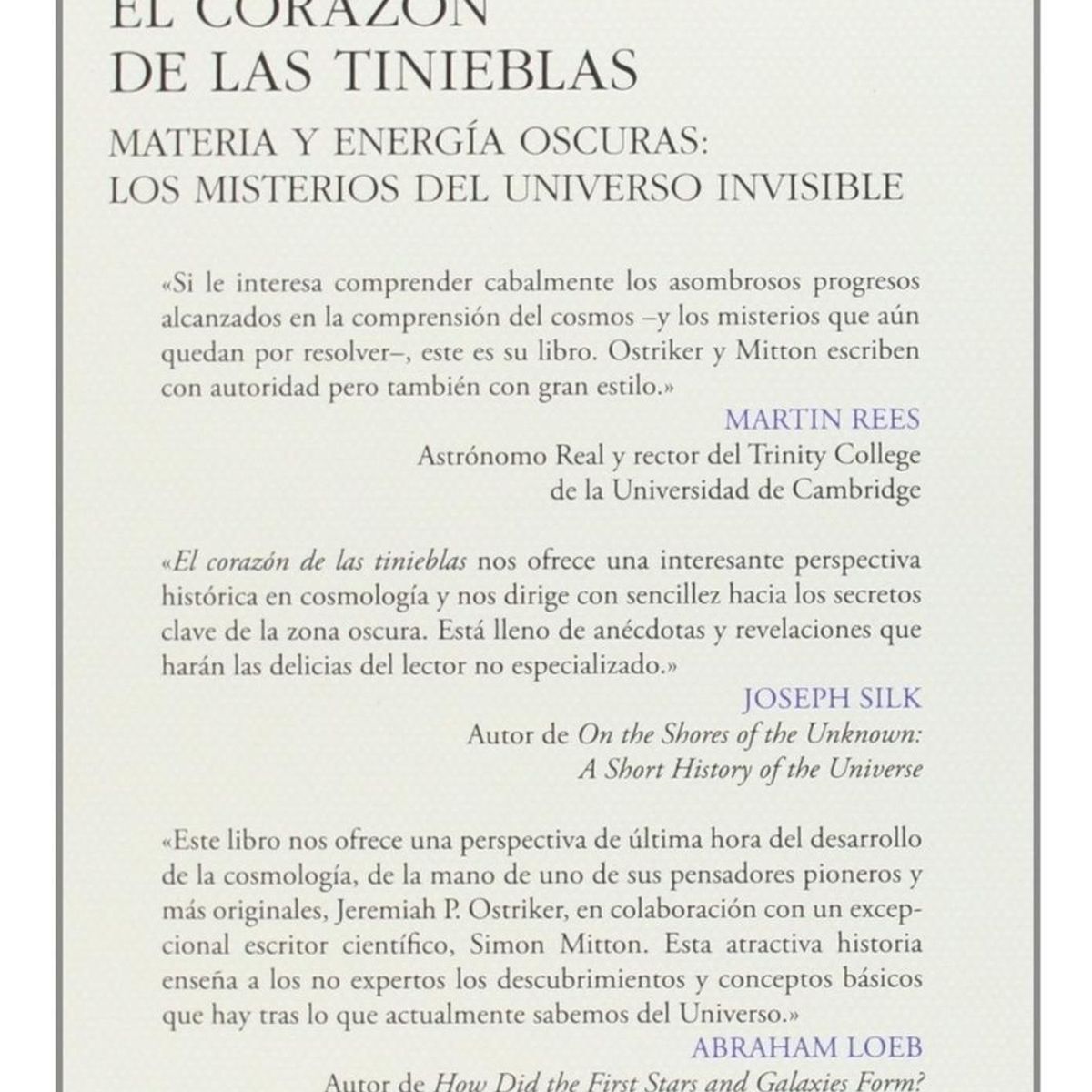 GENERICO - El Corazon De Las Tinieblas: Materia Y Energia Oscuras