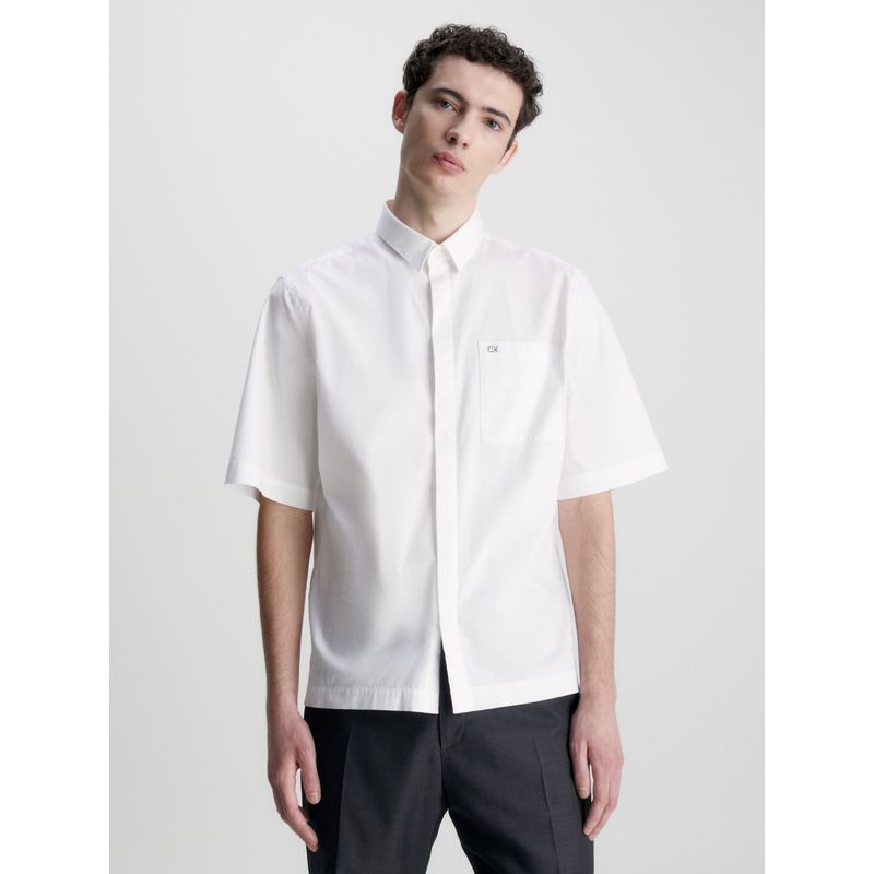 CALVIN KLEIN - Camisa Blanco Manga Corta Boxy para Calvin Klein