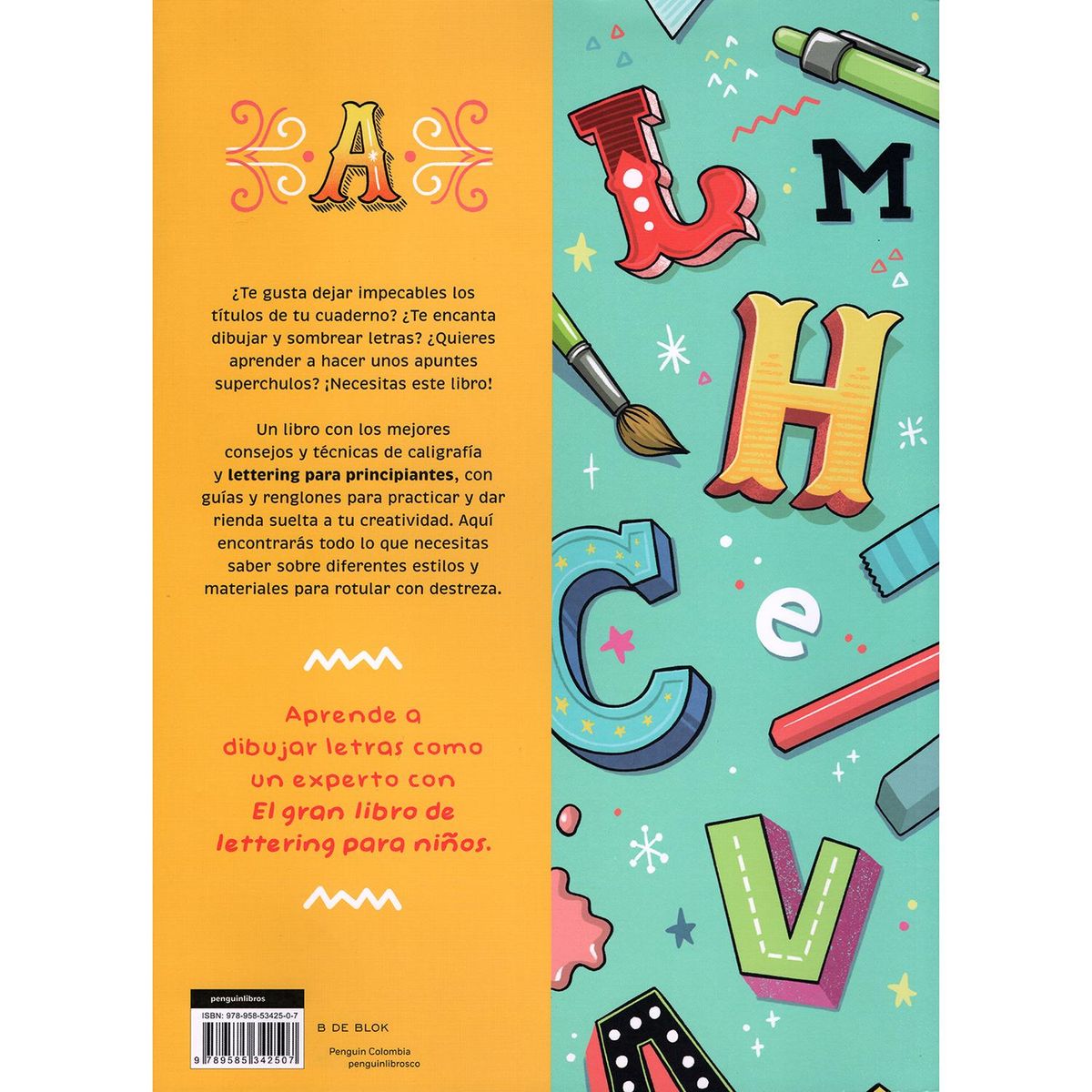 B DE BLOK - El Gran Libro De Lettering Para Niños