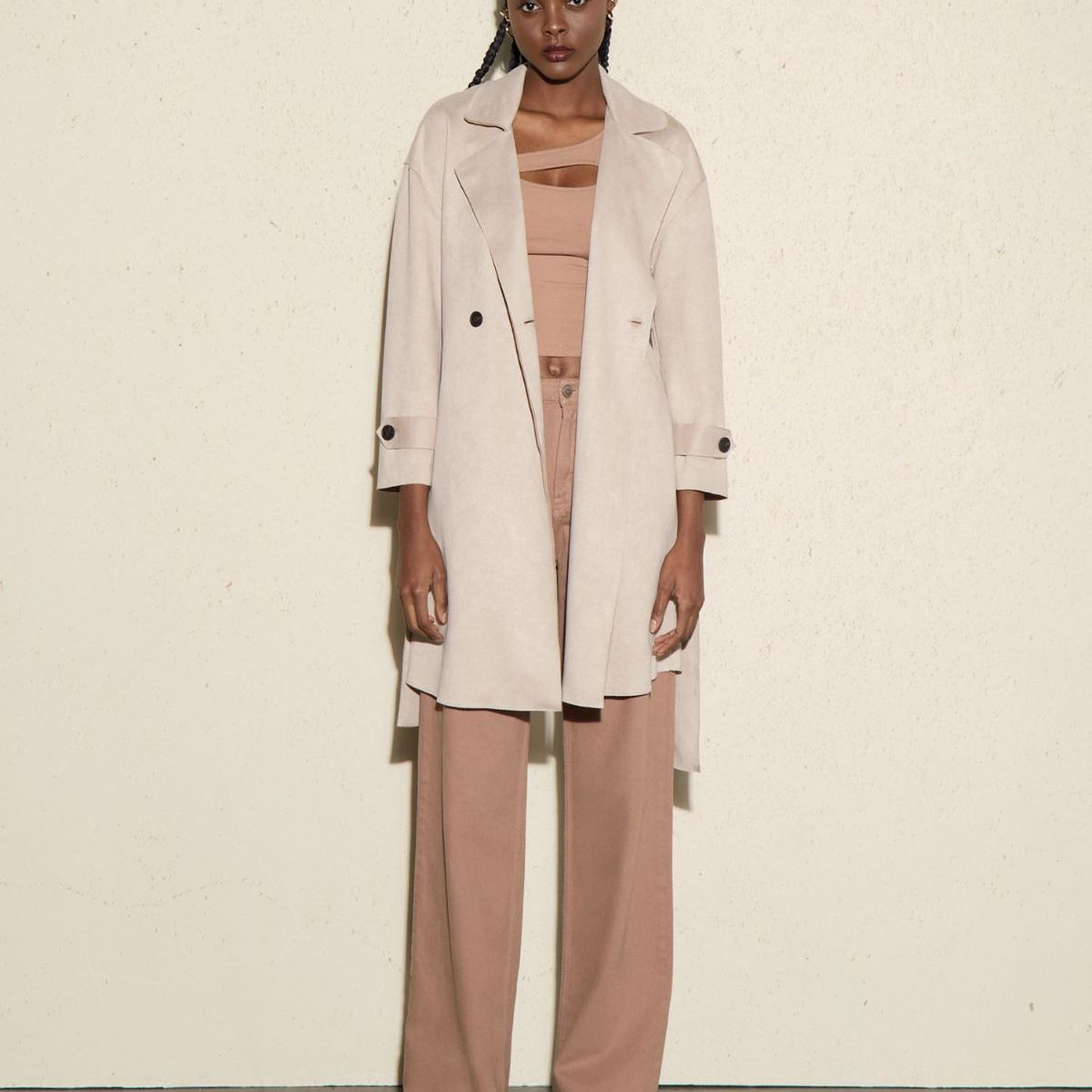 SEVEN SEVEN - Chaqueta Para Mujer Abrigo Color Arena Marca Seven Seven #28080816